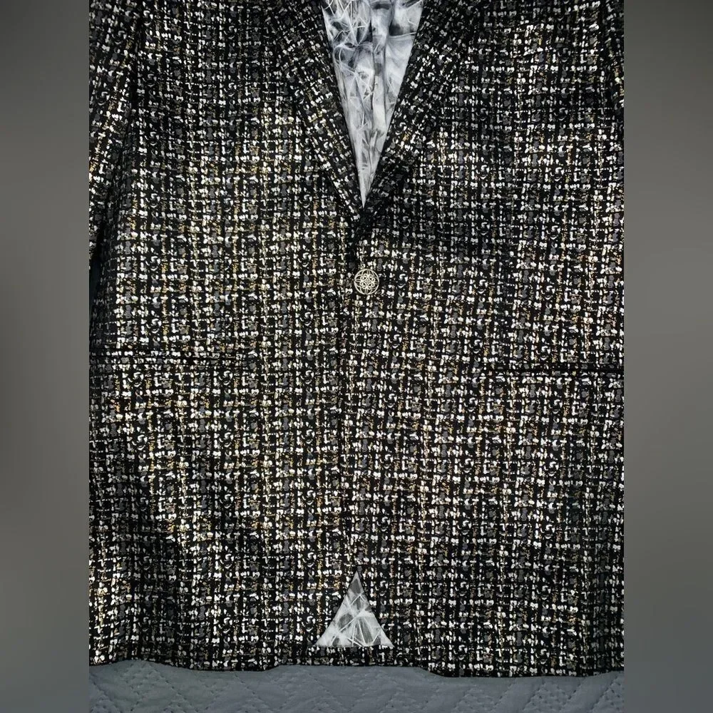 Metallic Tweed Jacket